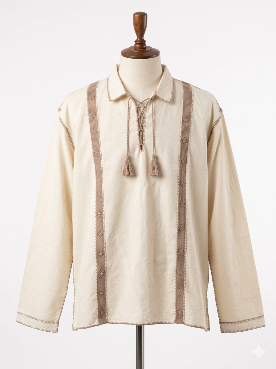 Camisa manta unida con crochet pieza unica
