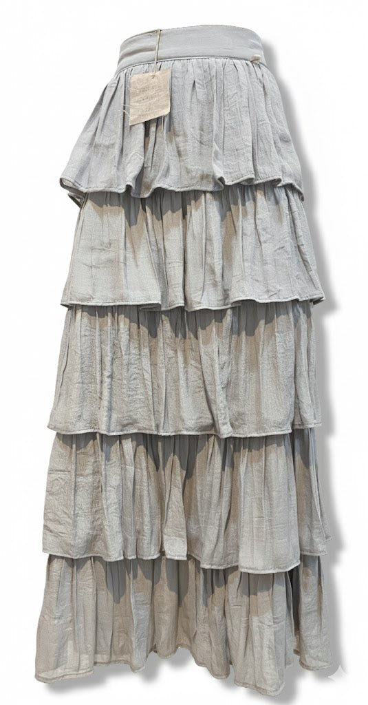 Falda Larga 5 Olanes de Lujo para Eventos