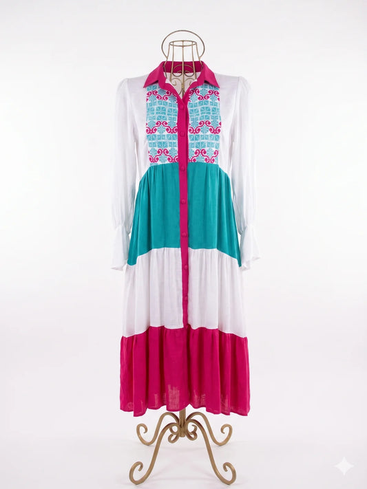 Vestido de Gala con botonadura