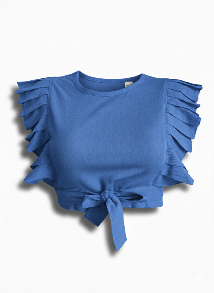 Basicos Blusa cruzada lisa