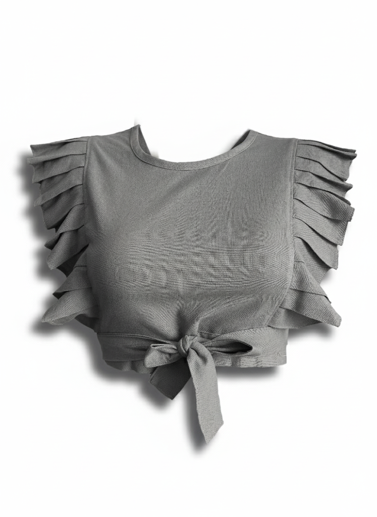Basicos Blusa cruzada lisa