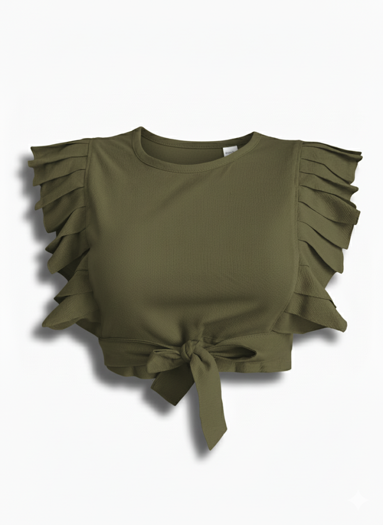 Basicos Blusa cruzada lisa