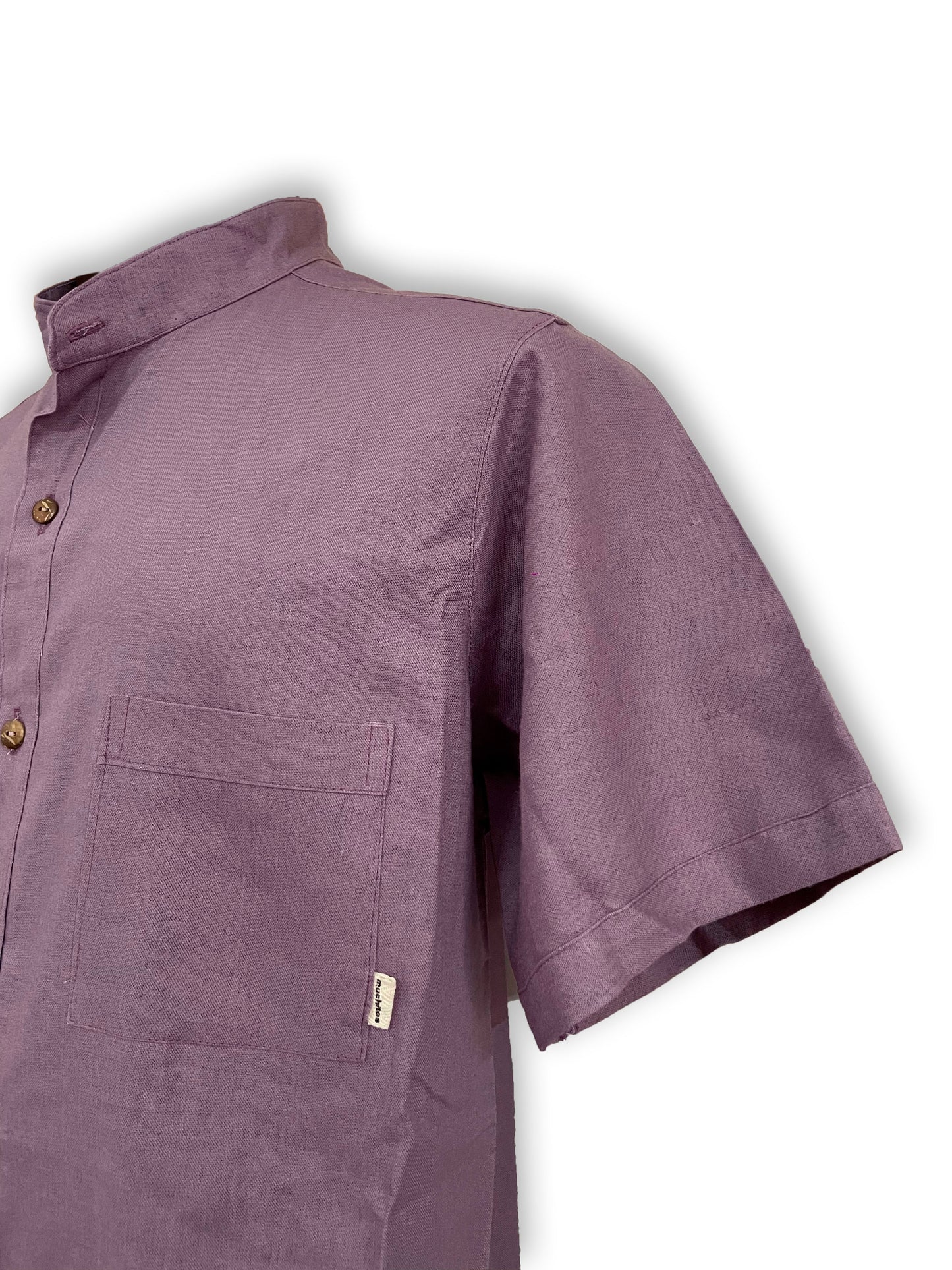 Camisa de lino, manga corta, tallas CH, M, G, muchitos