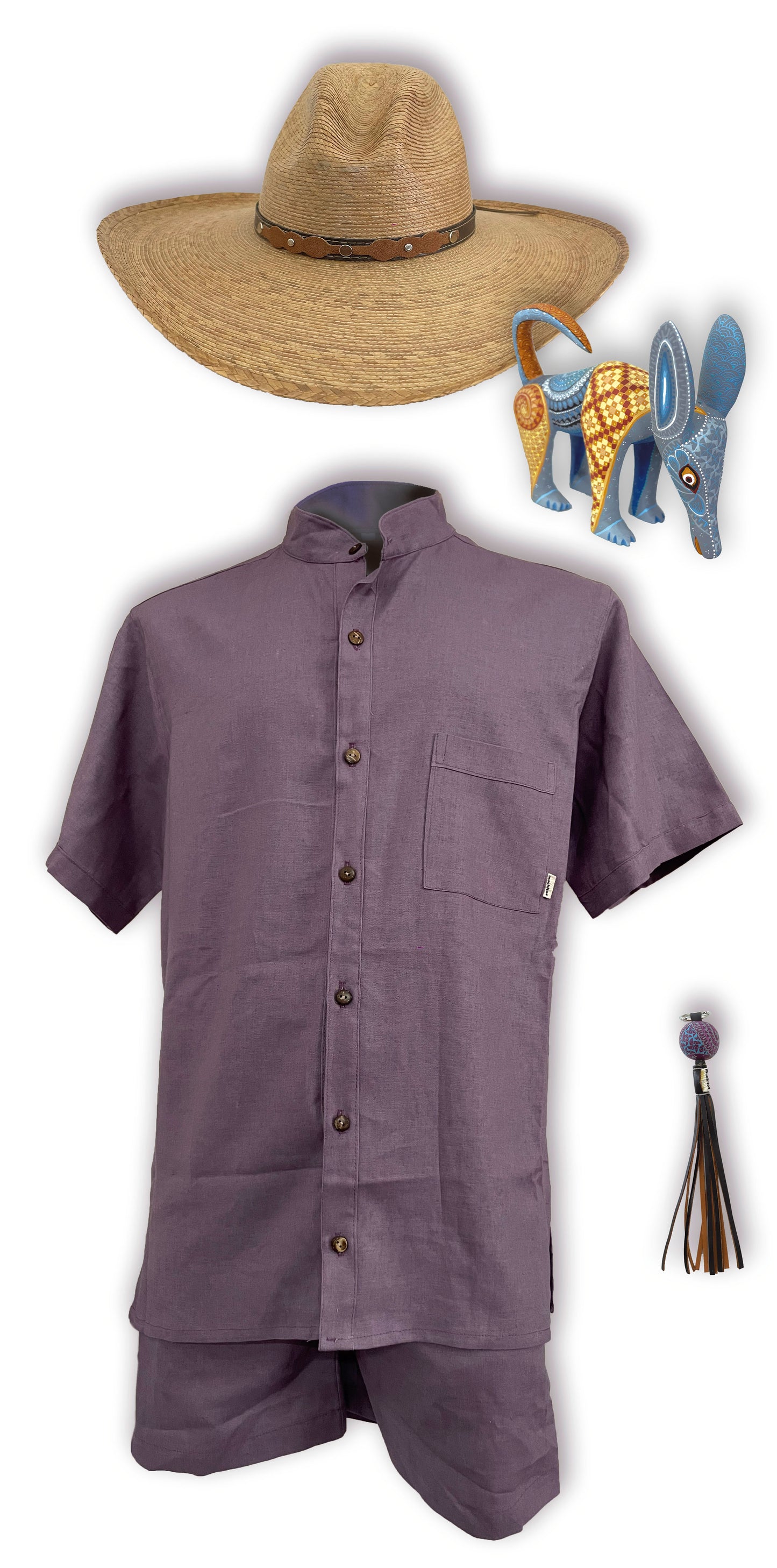 Camisa de lino, manga corta, tallas CH, M, G, muchitos