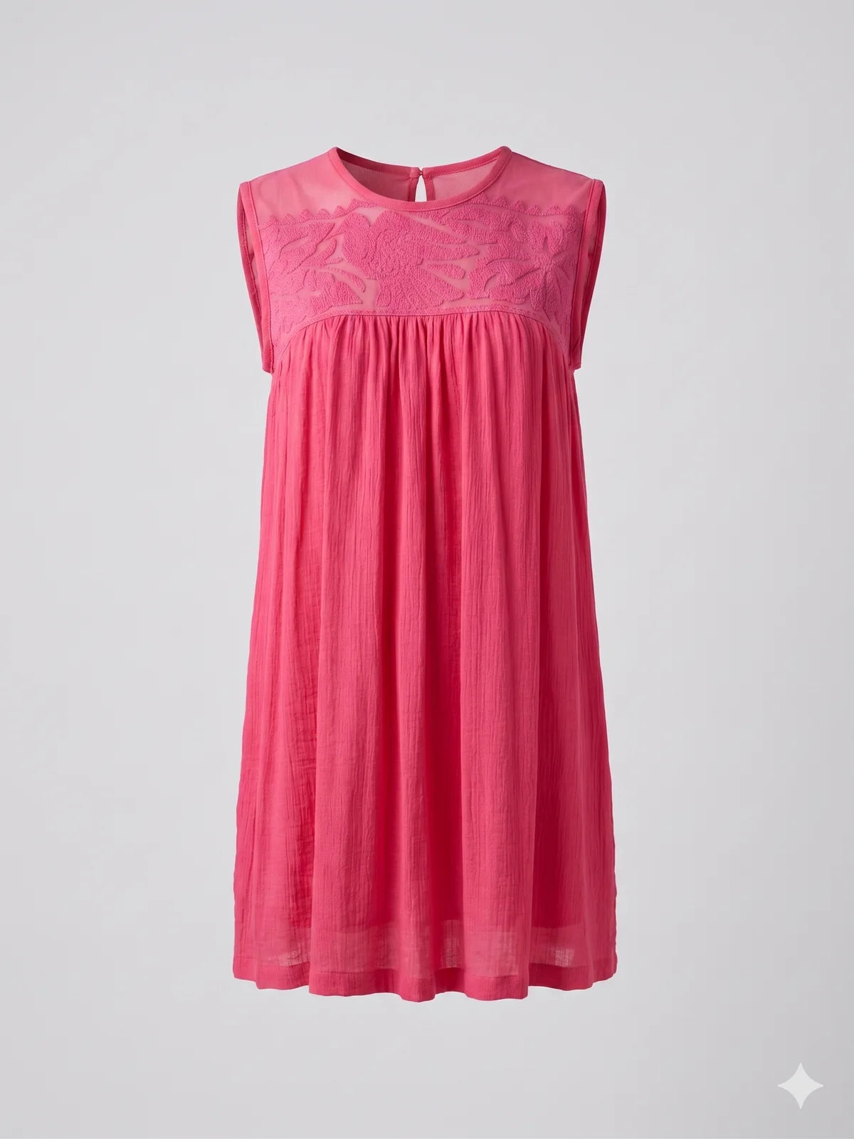 Vestido Blusón sin mangas con bordado Tuxtepec