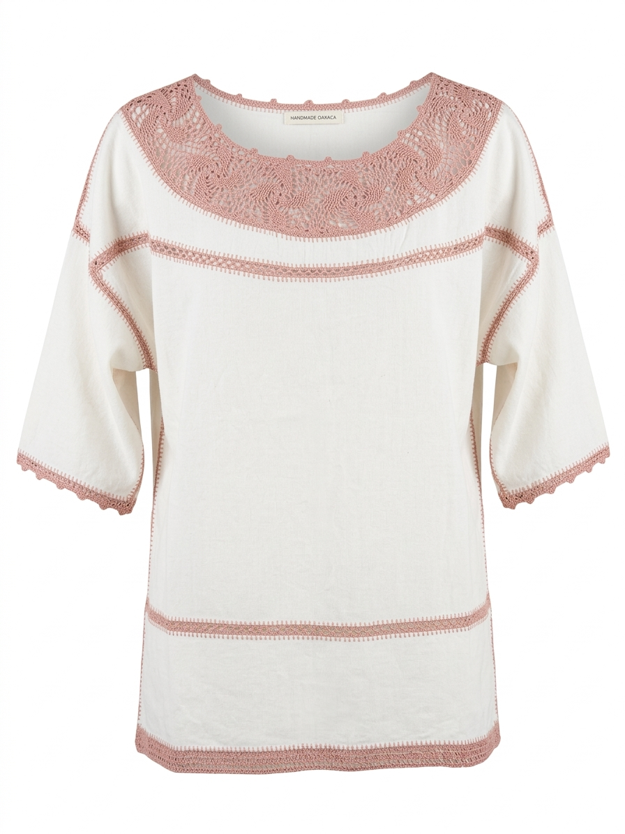 Blusa corta SJR con crochet