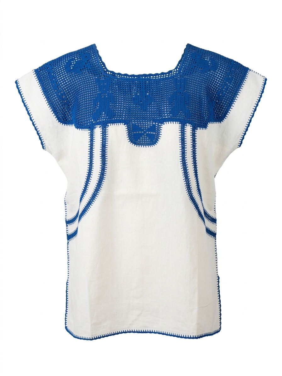 Blusa corta SJR con crochet