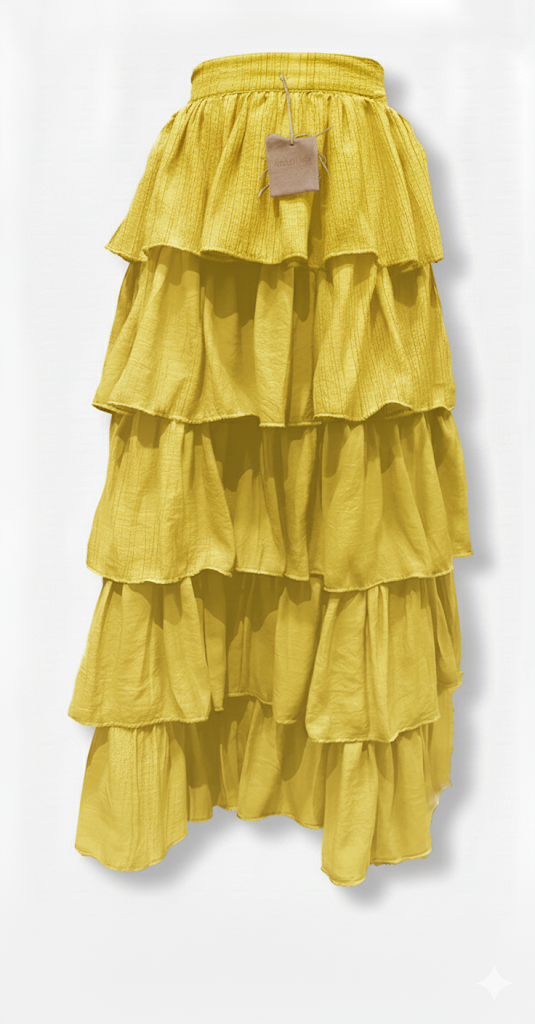 falda larga para levantar el evento con alegría y color