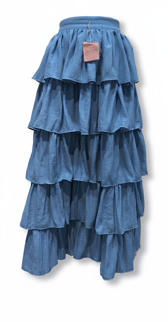 Falda Larga 5 Olanes de Lujo para Eventos