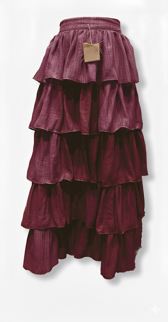 falda larga olanes hecha en mexico para madrina