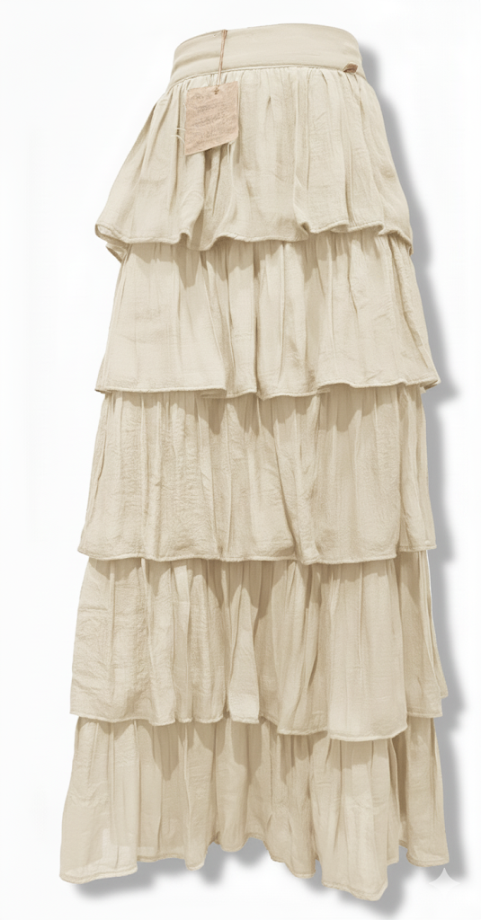 Falda Larga 5 Olanes de Lujo para Eventos