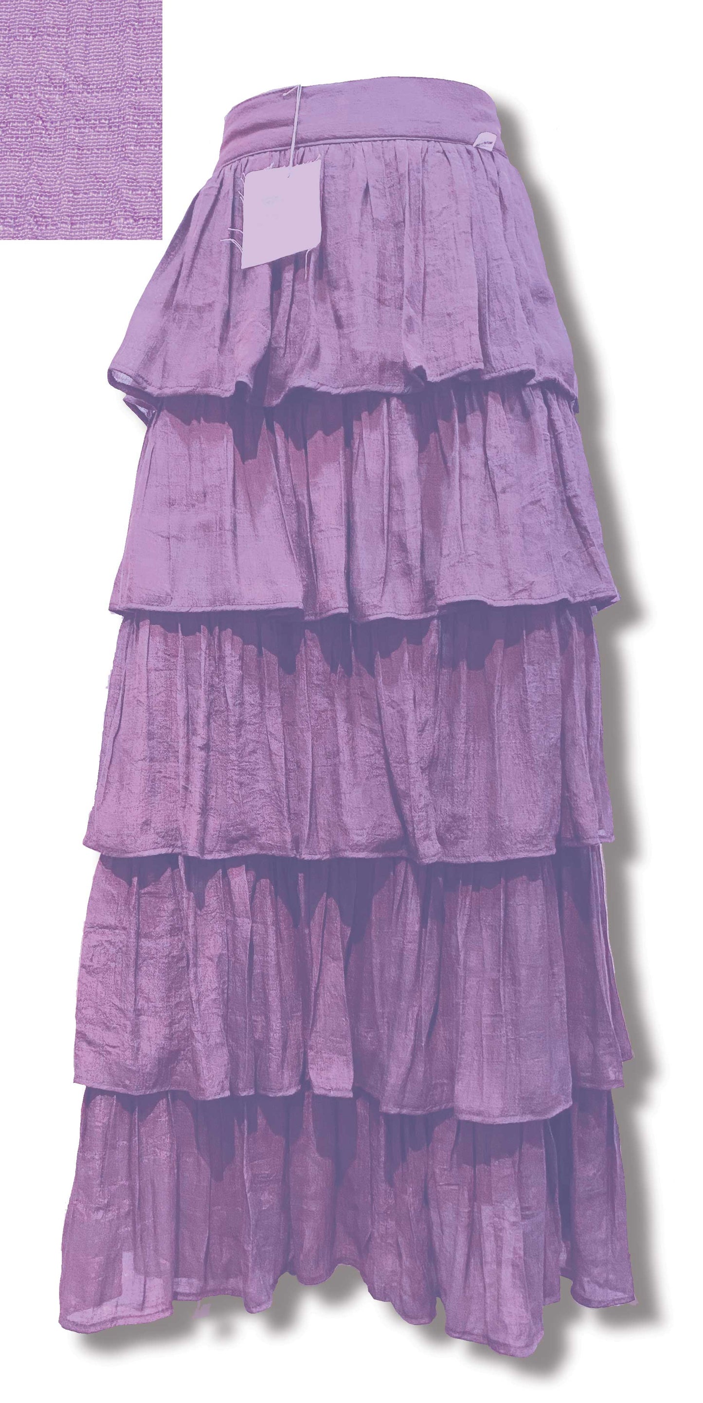 Falda Larga 5 Olanes de Lujo para Eventos