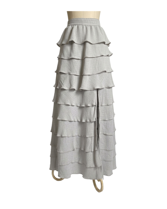 Falda Elegante Tobalá de 10 Olanes en Tencel - Edición 10° Aniversario