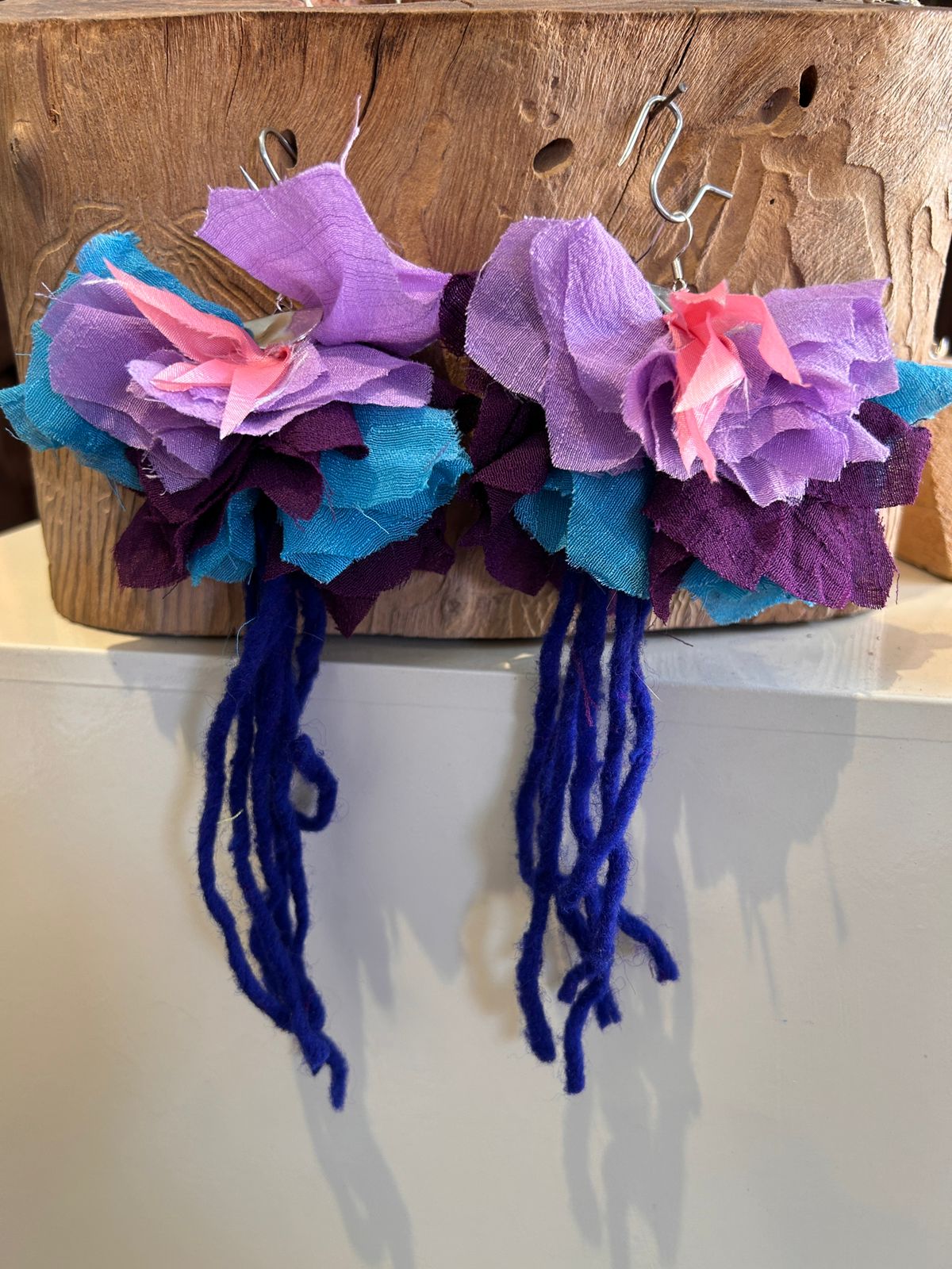 Aretes Tobala Tencel y lana