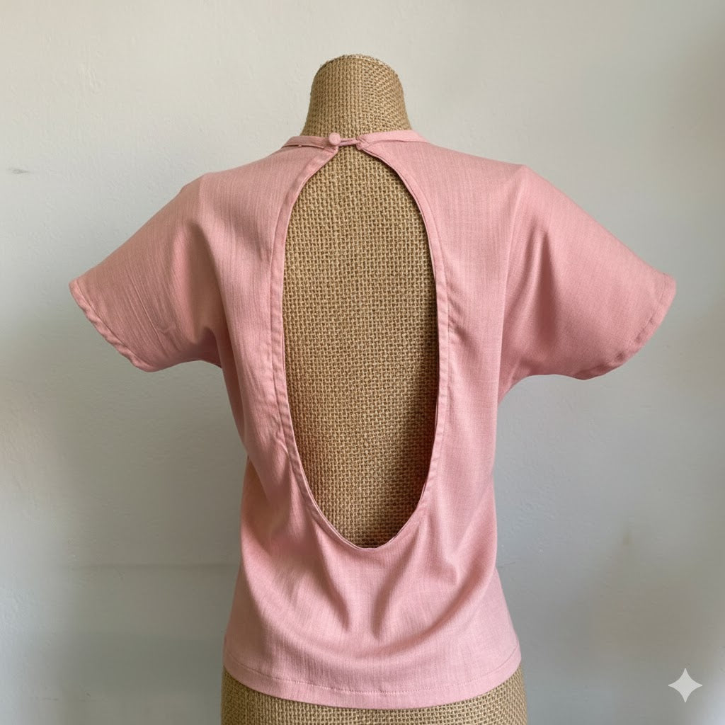 Blusa Tobalá alforzada de Lino o Tencel
