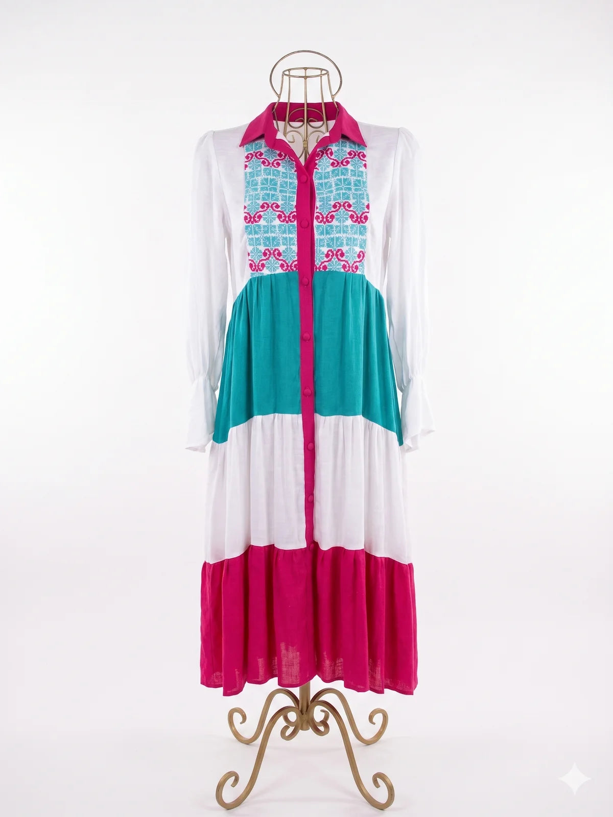 Vestido de Gala con botonadura