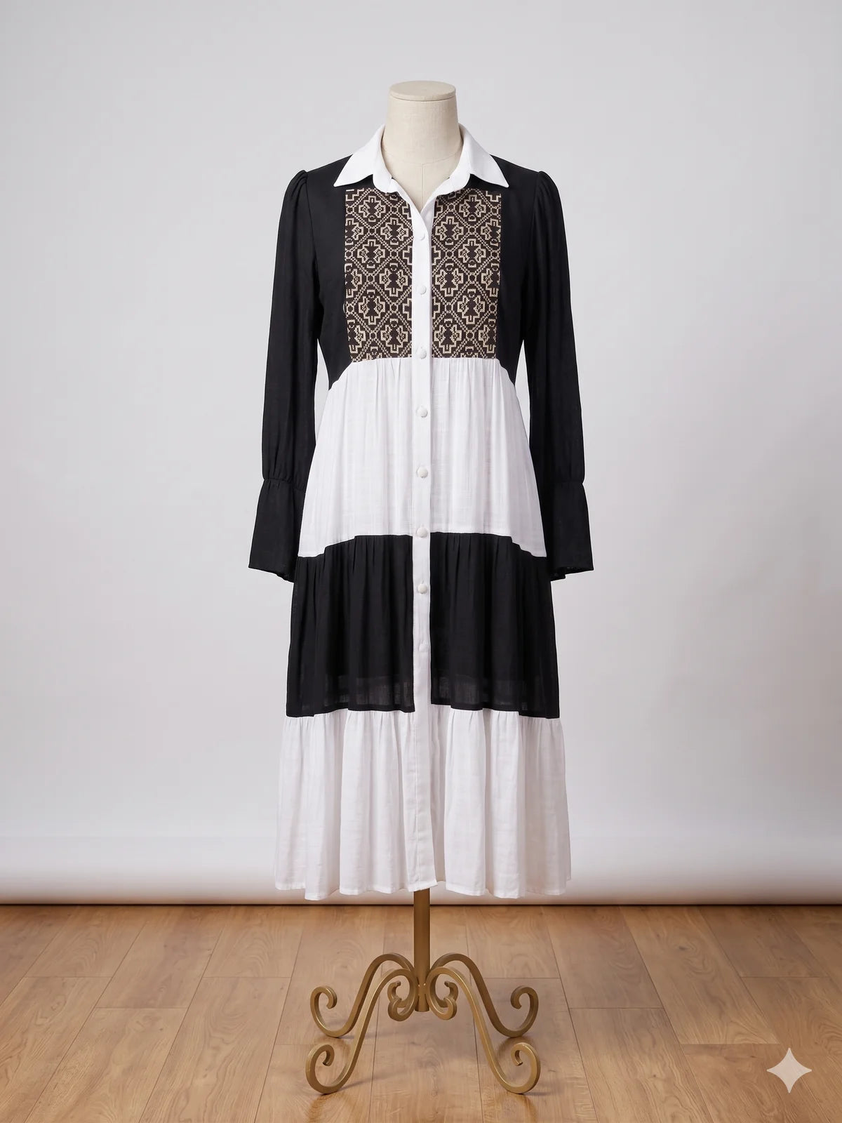 Vestido de Gala con botonadura
