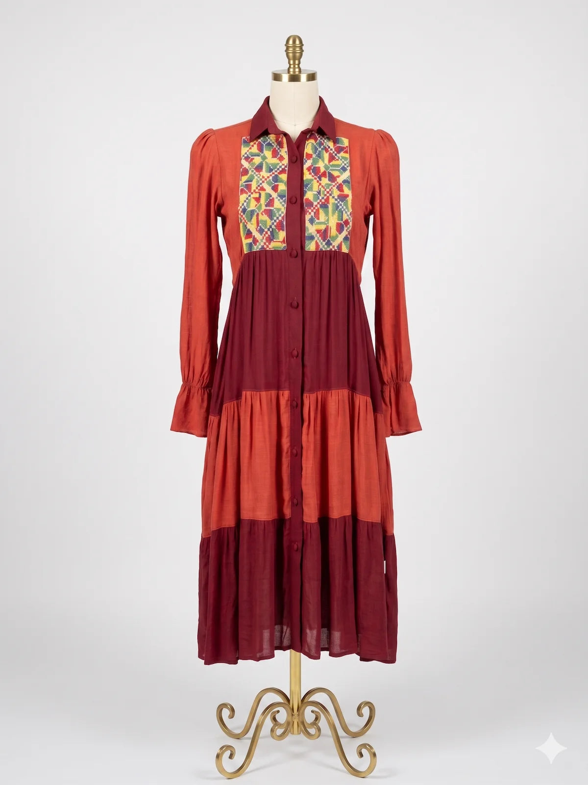 Vestido de Gala con botonadura