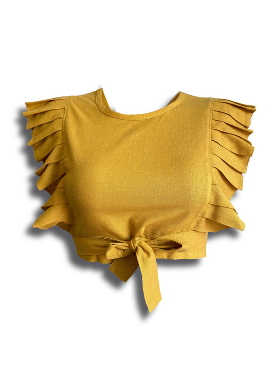 Basicos Blusa cruzada lisa