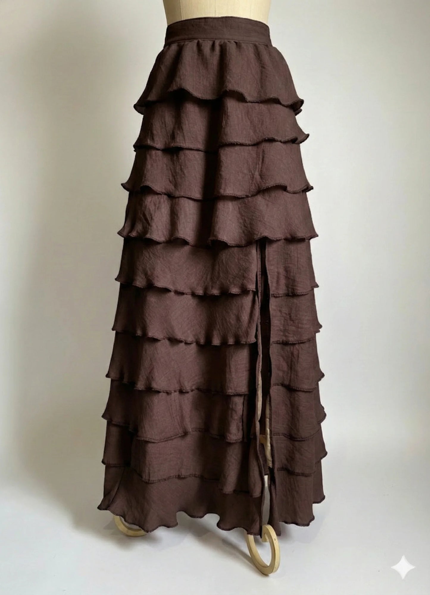 Falda elegante de diseño Oaxaqueño 10 olanes