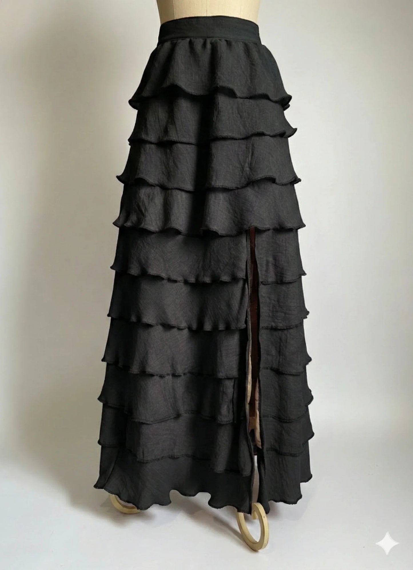 Falda elegante de diseño Oaxaqueño 10 olanes