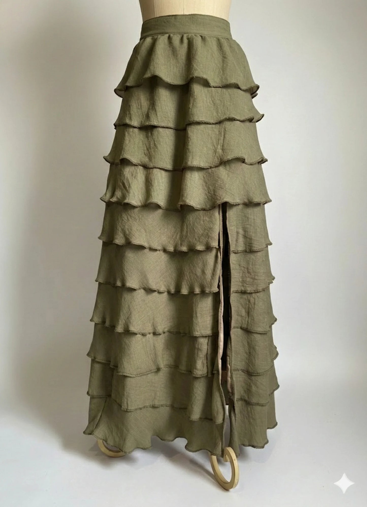 Falda elegante de diseño Oaxaqueño 10 olanes