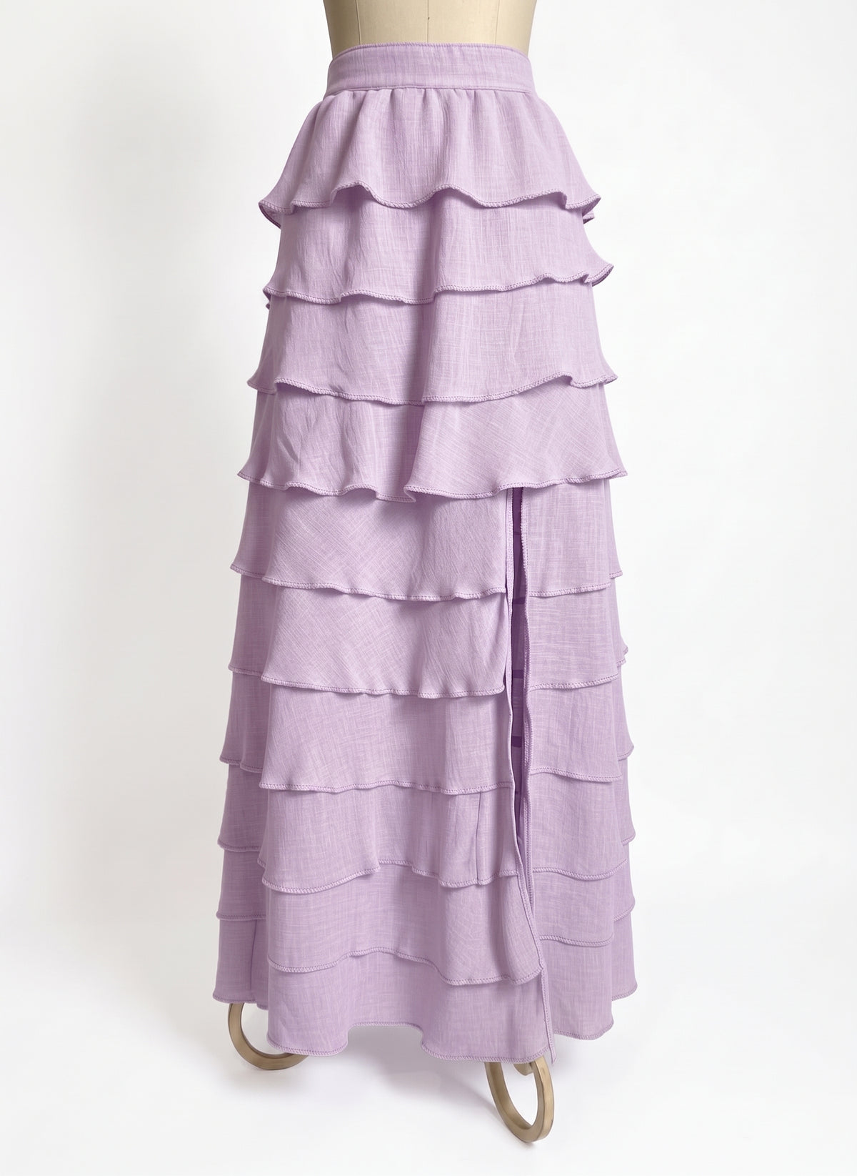 Falda Elegante Tobalá de 10 Olanes en Tencel - Edición 10° Aniversario
