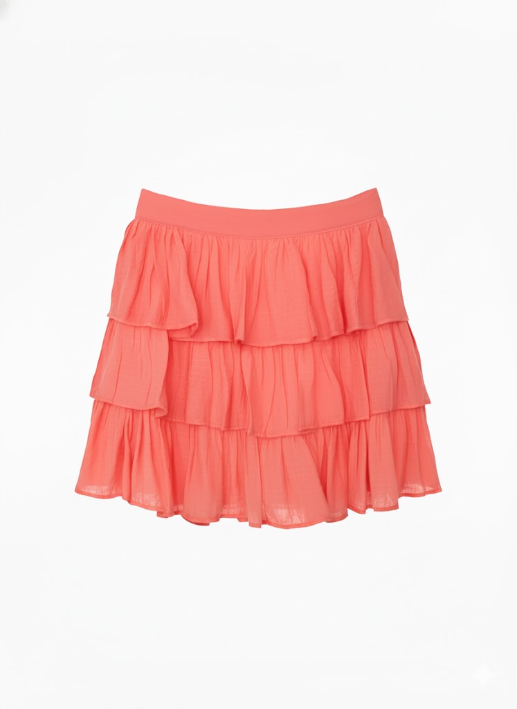 Minifalda Tencel Tres Olanes