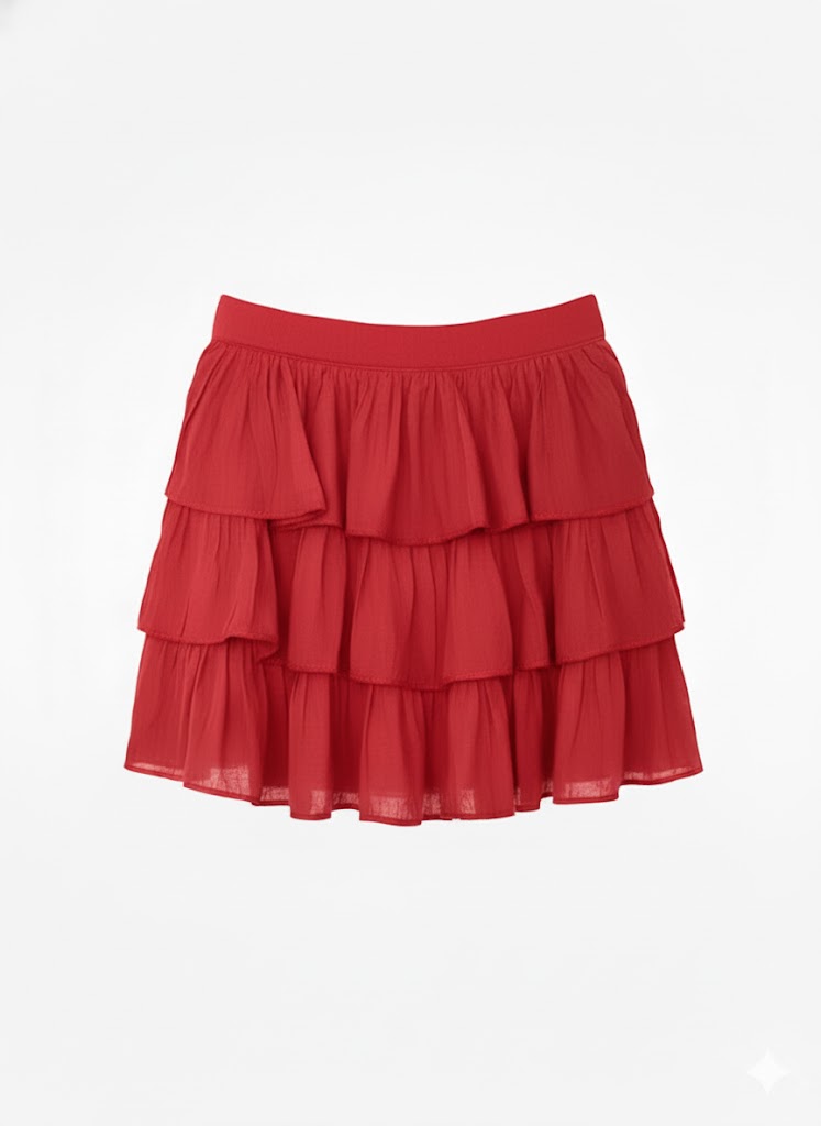 Herreria falda corta 3 olanes dama