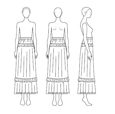 Falda midi Tobalá en Tencel – Versatilidad elegante desde Oaxaca para tu próximo evento