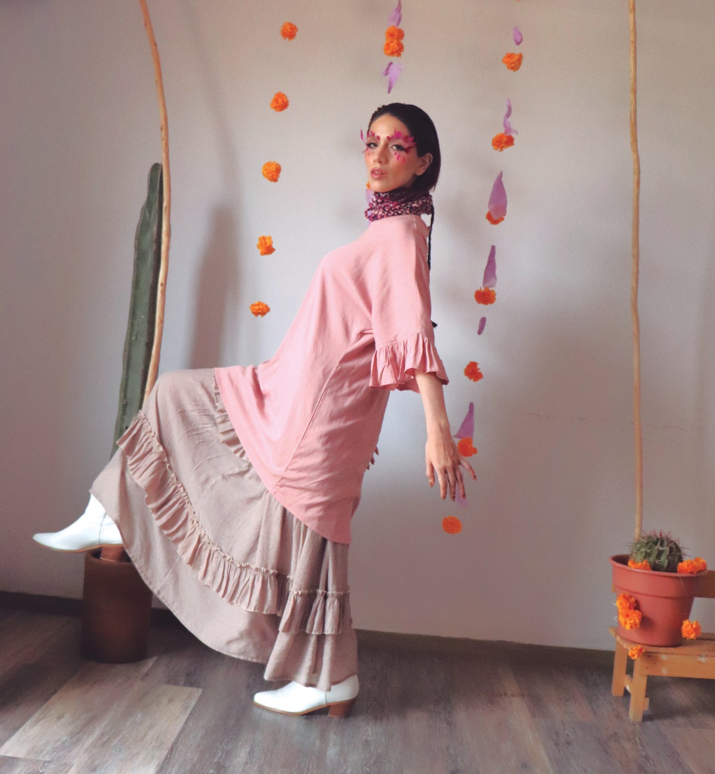 Falda midi Tobalá en Tencel – Versatilidad elegante desde Oaxaca para tu próximo evento