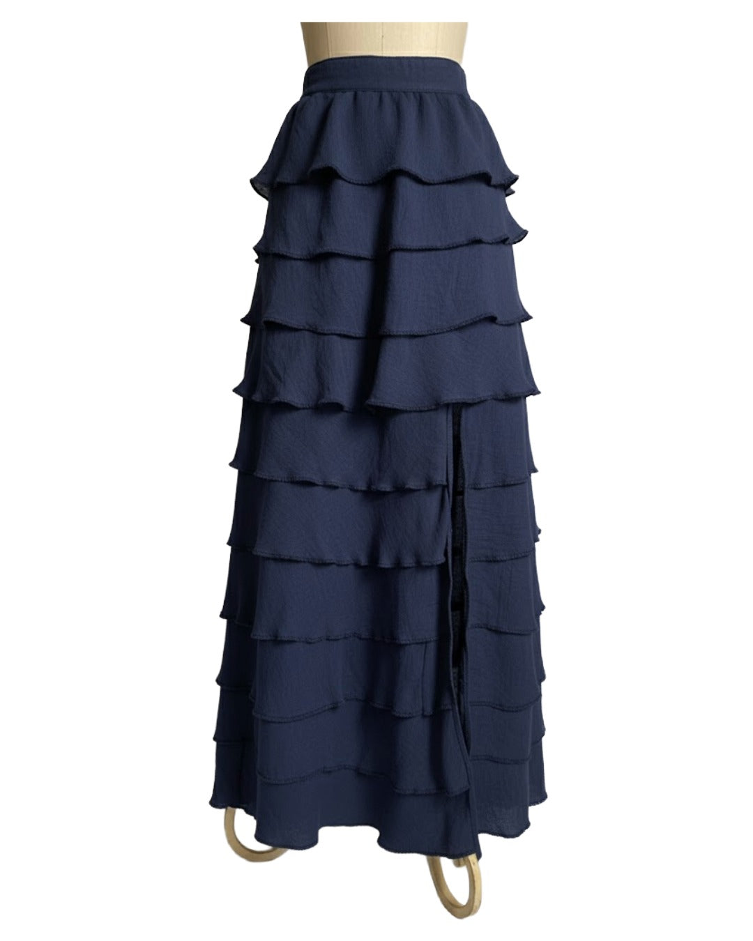 Falda Elegante Tobalá de 10 Olanes en Tencel - Edición 10° Aniversario