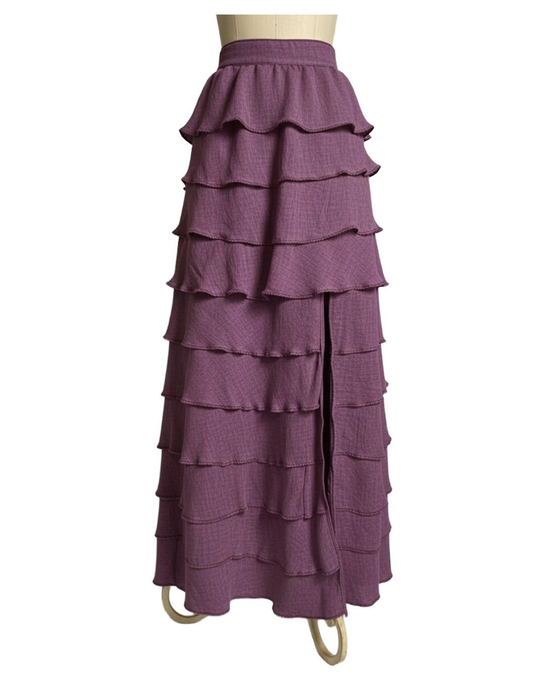 Falda Elegante Tobalá de 10 Olanes en Tencel - Edición 10° Aniversario