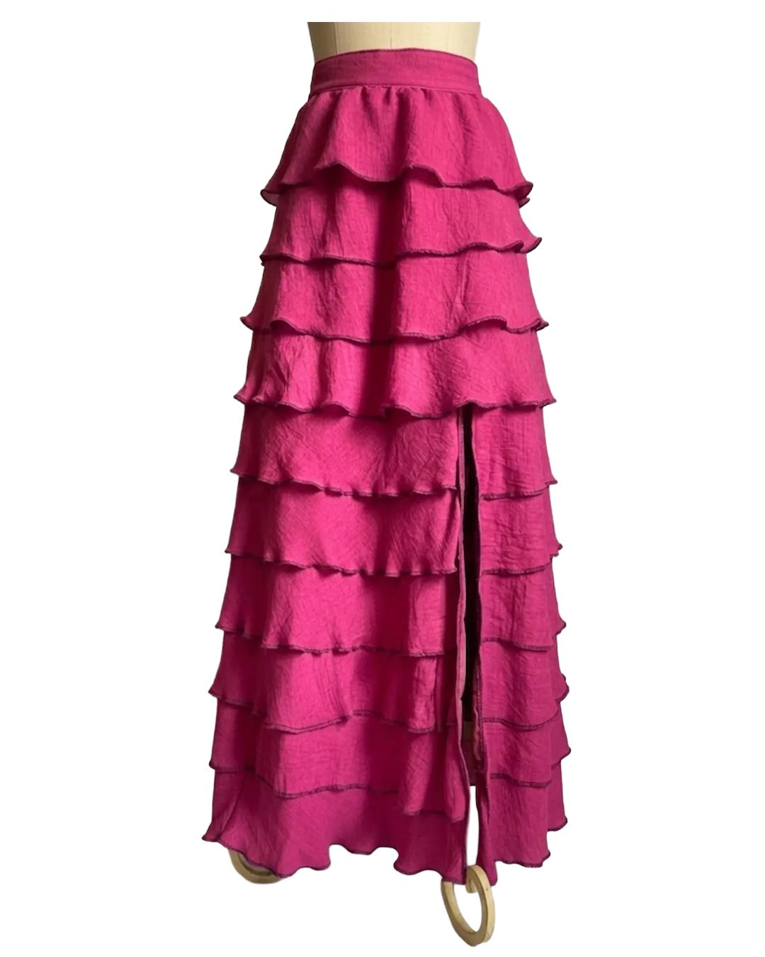 Falda Elegante Tobalá de 10 Olanes en Tencel - Edición 10° Aniversario