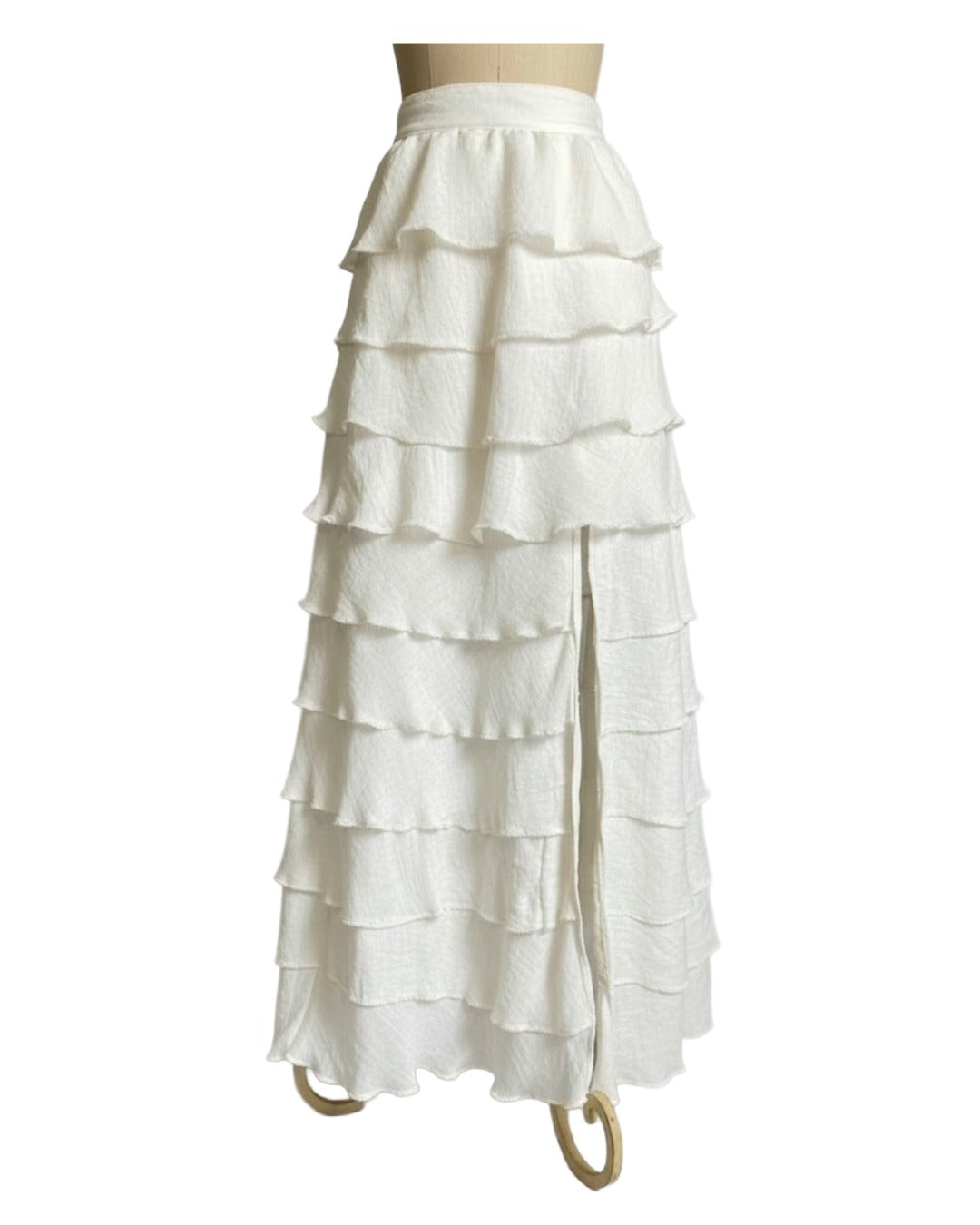 Falda Elegante Tobalá de 10 Olanes en Tencel - Edición 10° Aniversario