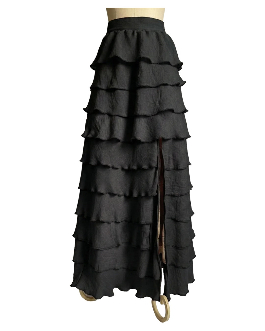 Falda Elegante Tobalá de 10 Olanes en Tencel - Edición 10° Aniversario