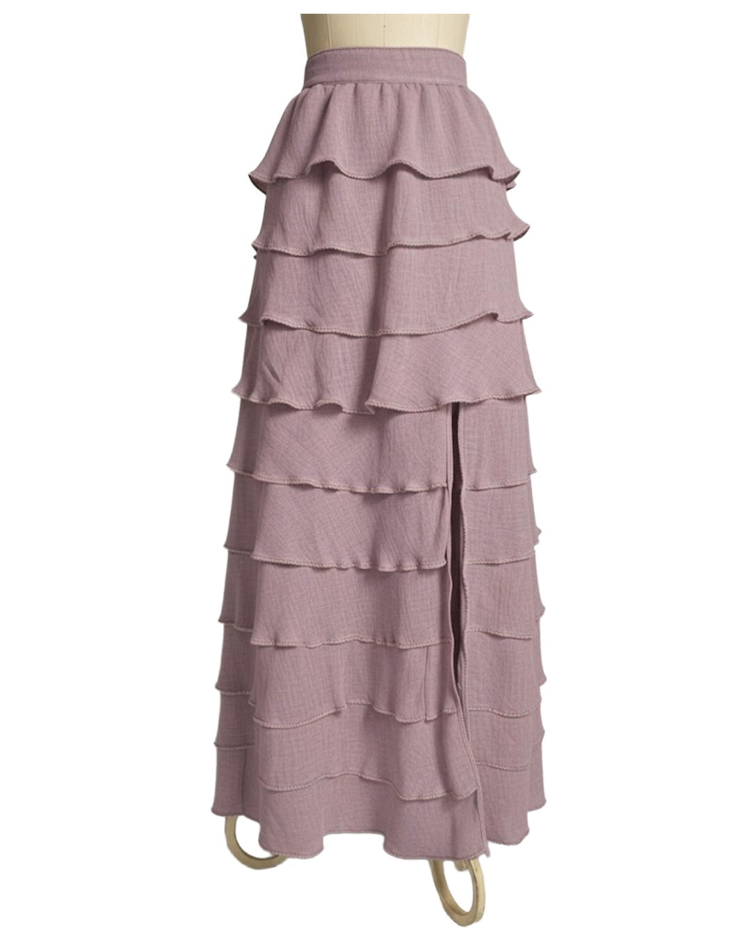 Falda Elegante Tobalá de 10 Olanes en Tencel - Edición 10° Aniversario