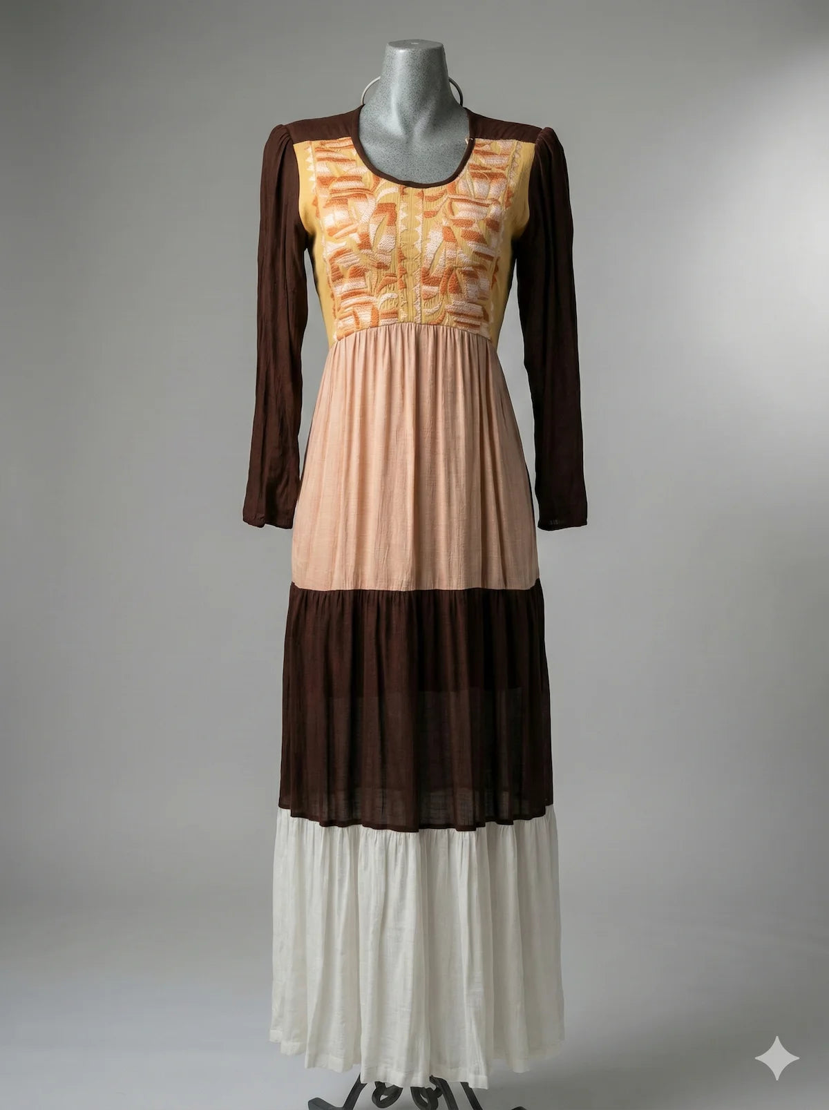 Vestido de Gala Tricolor | piezas únicas
