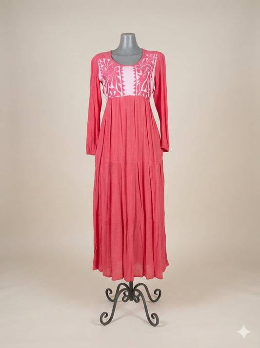 Vestido de Gala Coral | piezas únicas