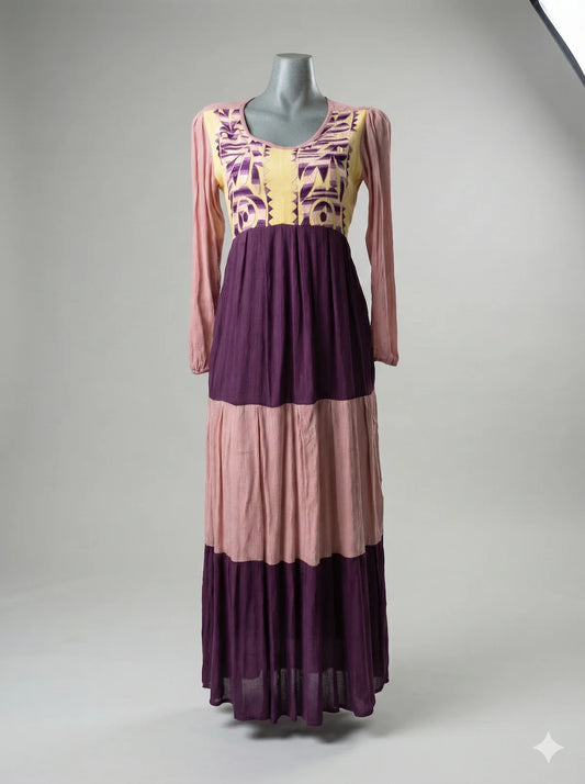 Vestido de Gala Tricolor | piezas únicas