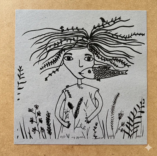 mi jardín - serigrafía
