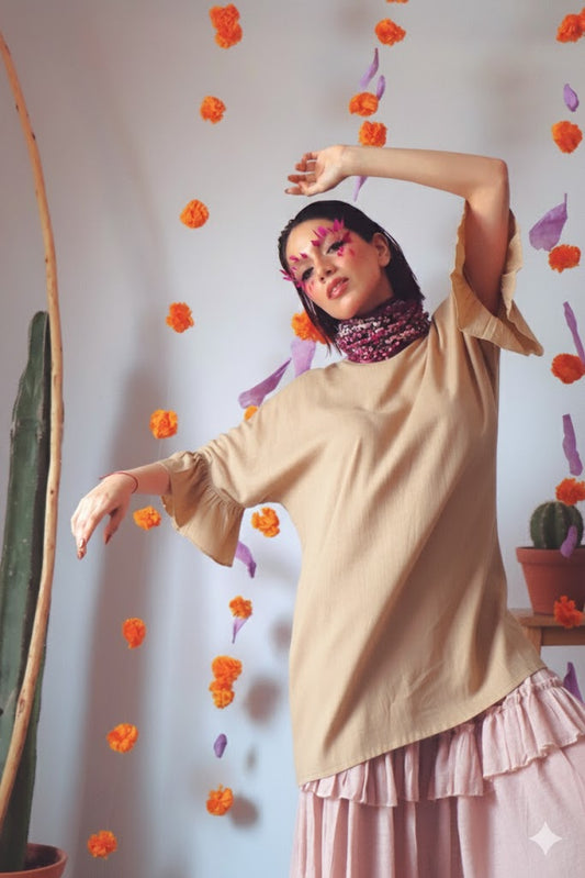 Vestido Lino Comfy Chic: Corto, Trendy y Artesanal | Muchitos Oaxaca