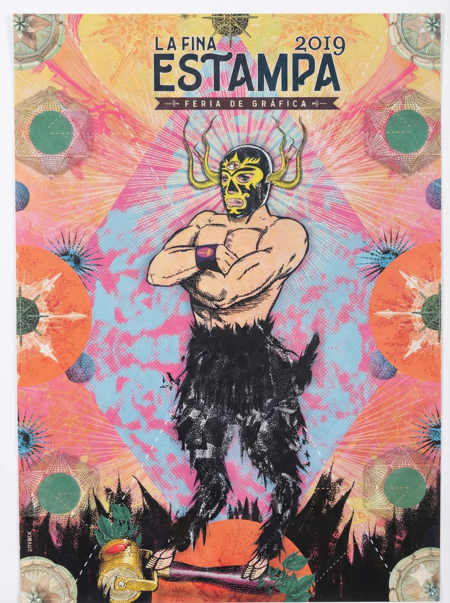 Cartel Zovek La fina estampa 19, serigrafía/offset; edición numerada.